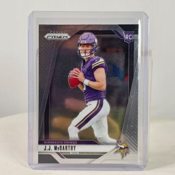 2024 Panini Prizm J.J. McCarthy Rookie Card No. 400 Minnesota Vikings NFL Collec - Picture 1 of 10